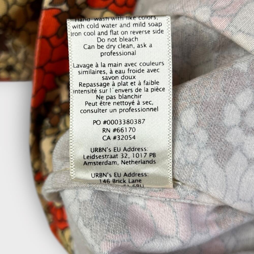 Anthropologie x Stella Pardo Retro Floral Flare Leg Pants Size XS - Picture 5 of 8